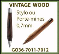 Stylo ou porte mines VINTAGE WOOD luxe cadeau d affaires - GO36-7011-7012