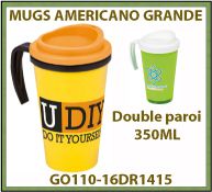 Mugs isotherme publicitaires double paroi 350ml GO110-16DR1415 