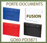 Porte-documents FUSION publicitaire en polypropylène 