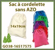 Pochon en coton de couleurs GO38 16S17575