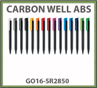 stylo bille carbon well abs en plastique abs recycle