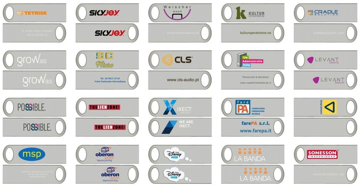 Exemples impression clé USB IRON