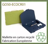 Porte-documents économique en carton recyclé - GO50-ECOCR01 et ECOCR02