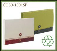 Pochette bi-couleurs en carton 100 pour 100 recyclé de fabrication européenne - GO50-1301SP