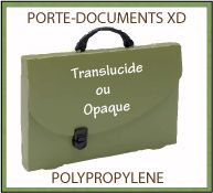 Porte-documents XD en polypropylène recyclable transparent ou opaque deux tailles - GO50-11013