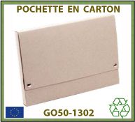 Porte-documents GO50-1302 en carton recyclé de fabrication européenne - 36 cm x 25 cm x 3cm