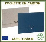 Porte-documents sans poignée GO50-1090CR en carton recyclé fabrication européenne 