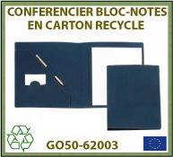 Porte-documents bloc-notes en carton recyclé GO50-62003