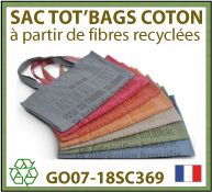 Sacs shopping en coton recycle - GO07-18SC369