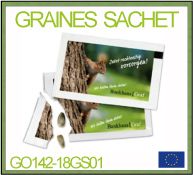 sachets de graines publicitaires à planter