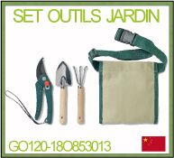 Set d outils de jardin dans une ceinture avec personnalisation