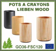 Pots à Crayons en bois - 3 essences disponibles