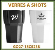 Verres à shots réutilisables et incassables en polycarbonate 25 ml