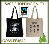 sac shopping Bajoy à partir de coton 160 gr en commerce équitable