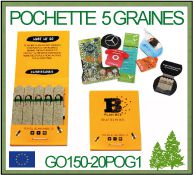 Pochette de 5 bâtonnets de graines biologiques à planter - GO150-20POG1
