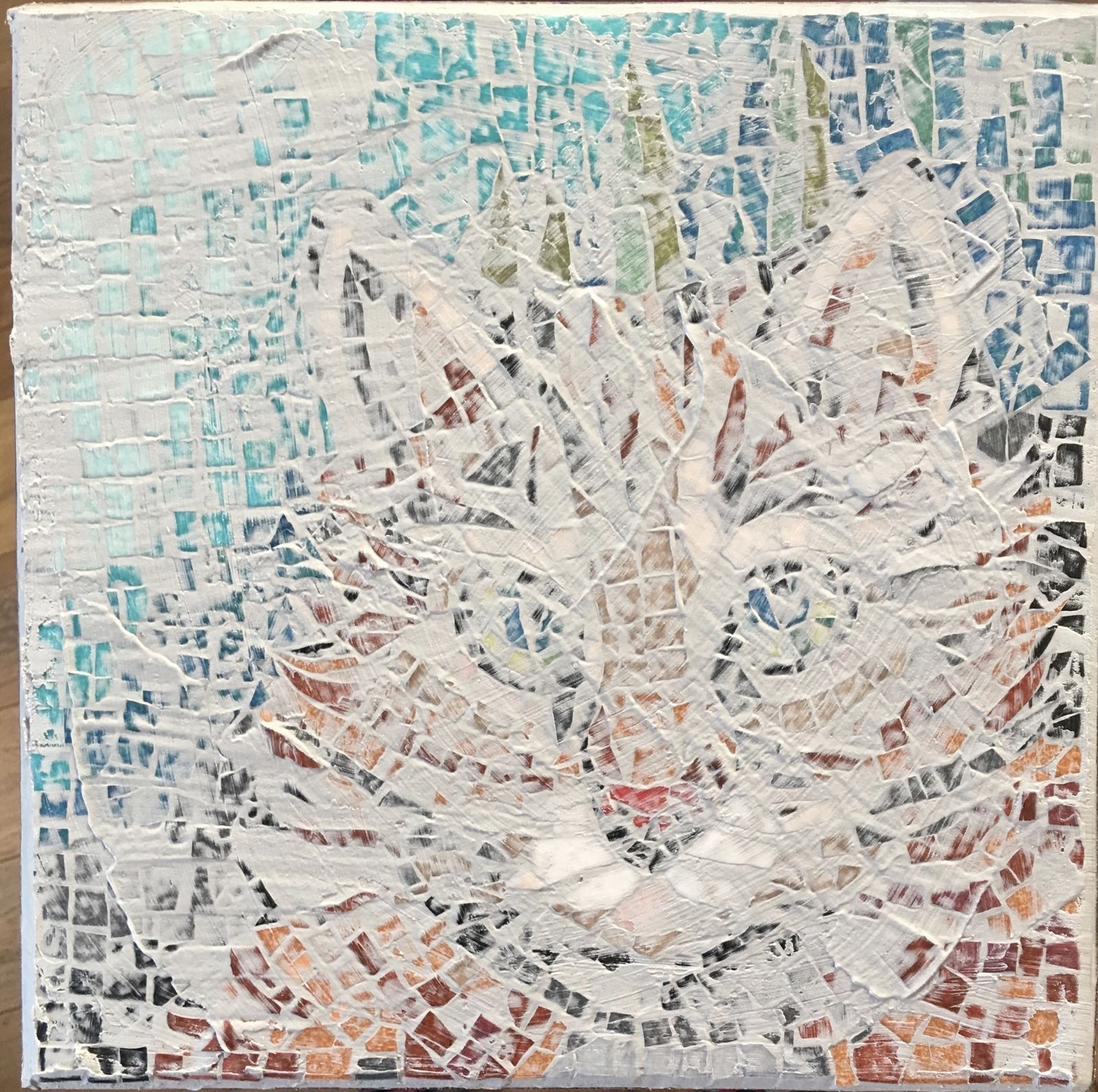 Mosaique Tete De Chat Carterie Scrapbooking Objets Alteres Tutos s