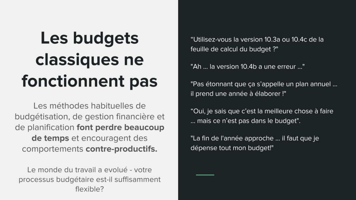 AU-DELA DES BUDGETS