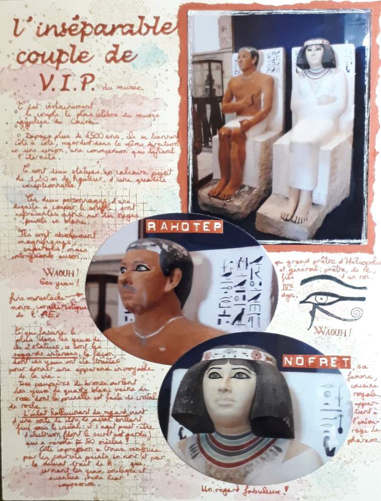 Pages Statue de Khephren et Inséparable couple de VIP