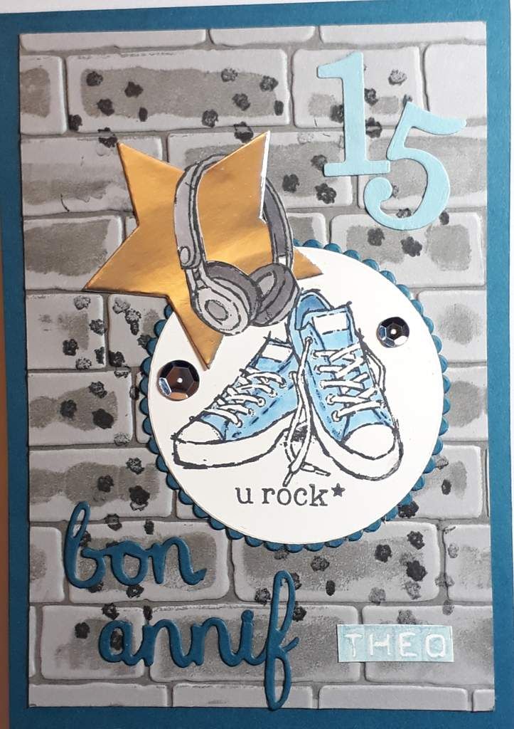 Carte D Anniversaire Pour Un Ado M Scrap Stamps 81