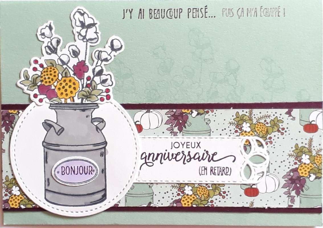 Carte D Annif Pour Ma Belle Sœur M Scrap Stamps 81