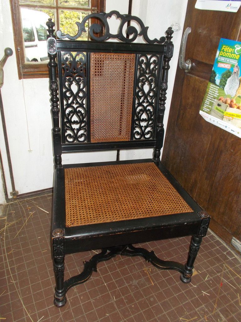 Fauteuil canné