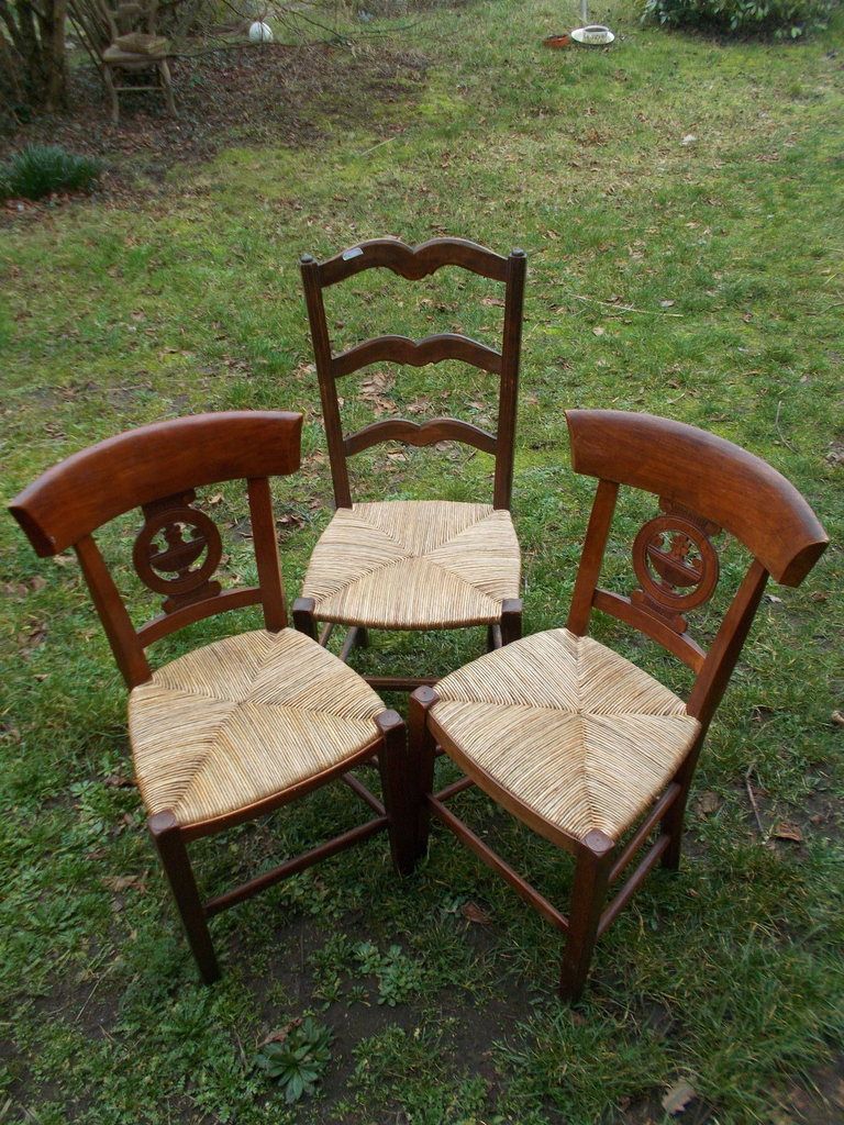 Chaises paillées