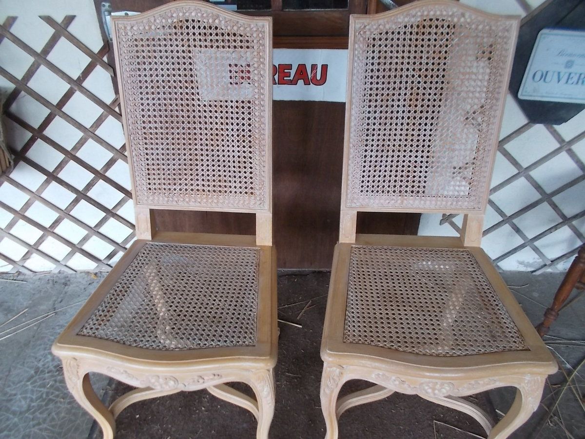 Chaises cannées