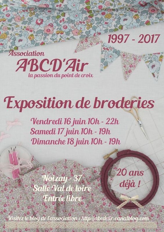 3ème Festival de la Broderie à Dole (39) - 20 et 21 mai 2017 ✄ 5/18 ✄ -  Points de croix - Passion