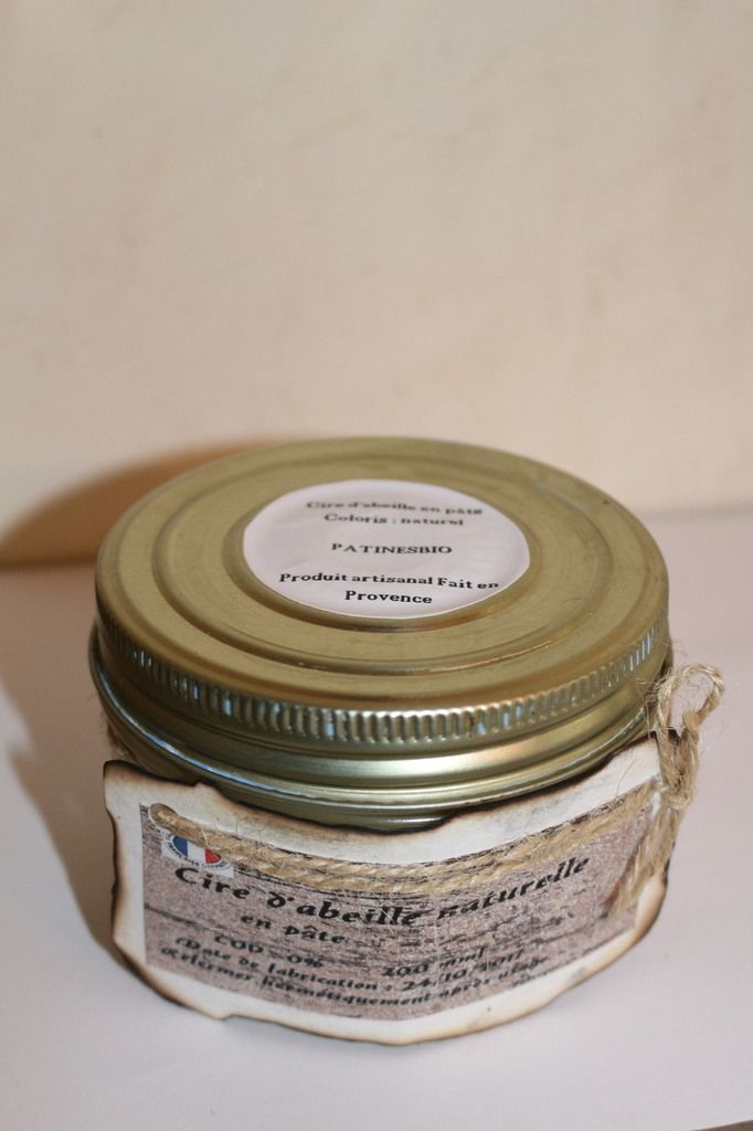 cire d'abeille en pâte écologique - cire pour patine