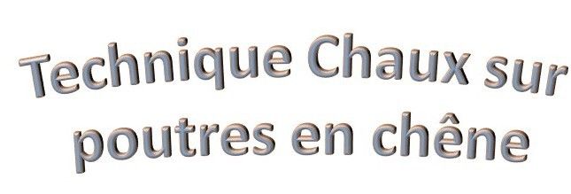 peindre poutres en chêne avec de la chaux