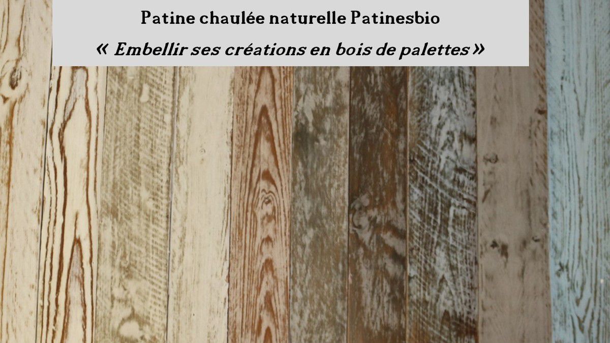 meubles en palette patinés