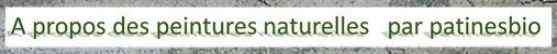 peintures à l'eau naturelles 