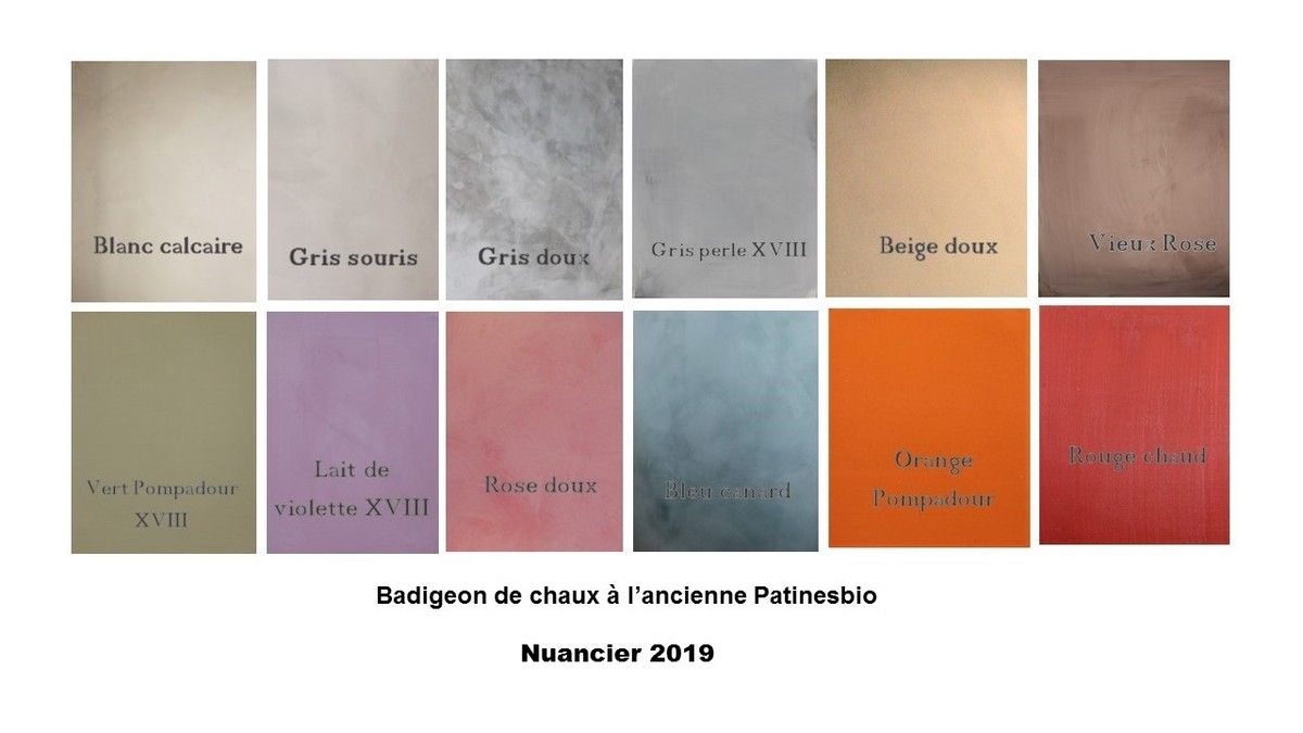 Catalogue Patinesbio Badigeon De Chaux à Lancienne