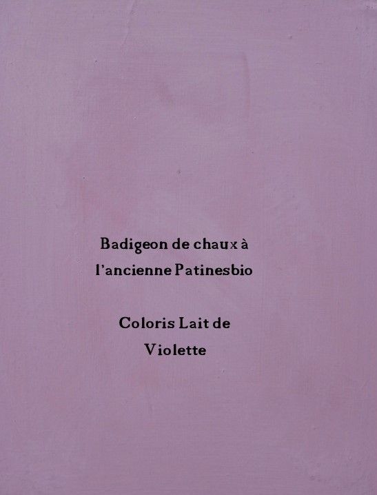 lait de chaux violet