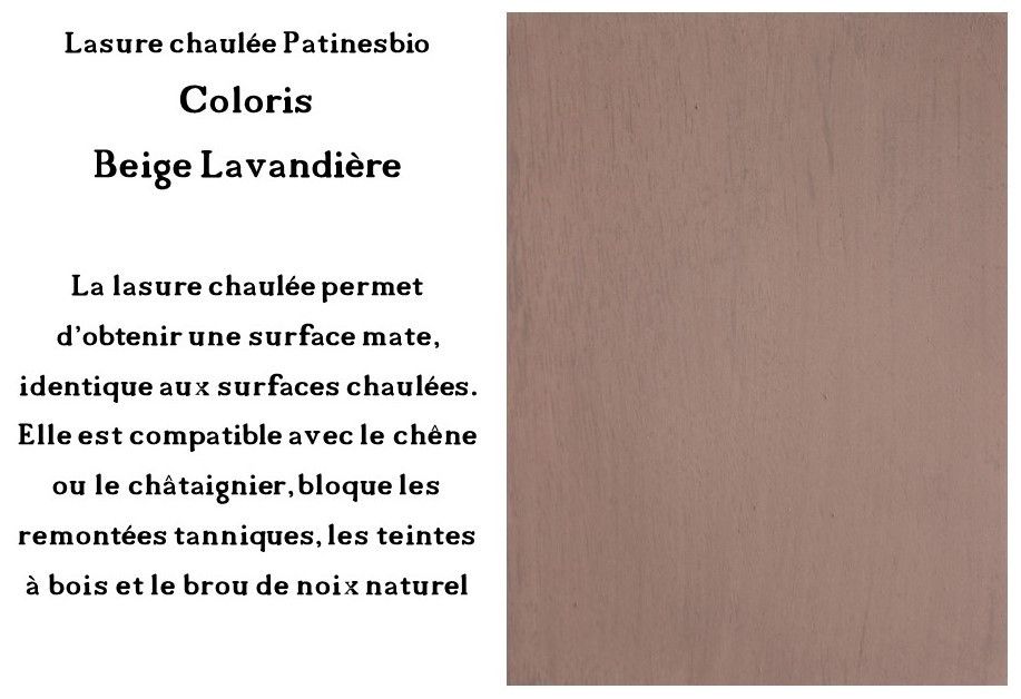 peinture lasurée naturelle pour chêne
