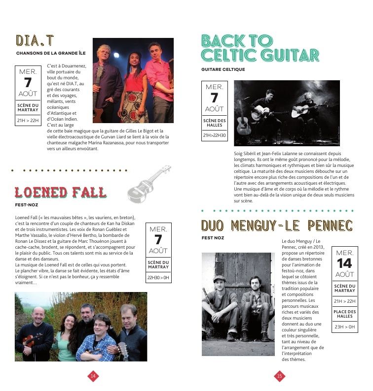 TREGUIER : Les Mercredis en fête sont de retour du 17 Juillet au 16 Août 2019