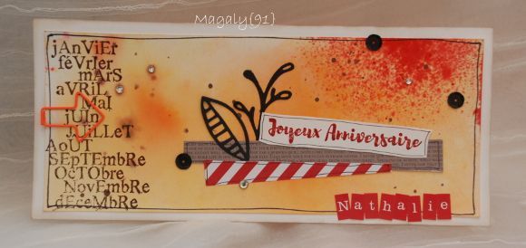 Carte Anniversaire Nathalie Magaly Dans Tous Ses Scraps