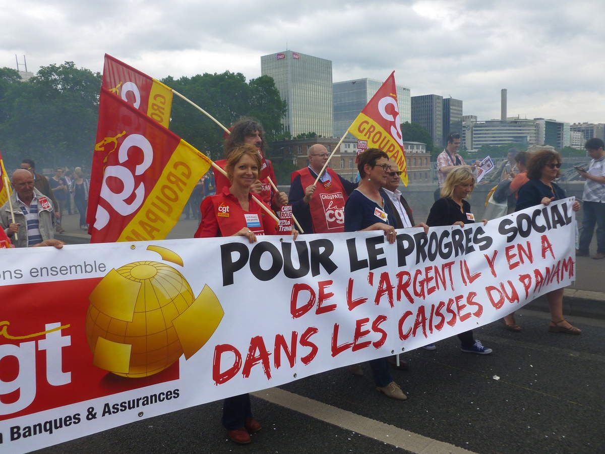 28 juin - La CGT Groupama toujours déterminée contre la loi travail - 200 000 manifestants en France