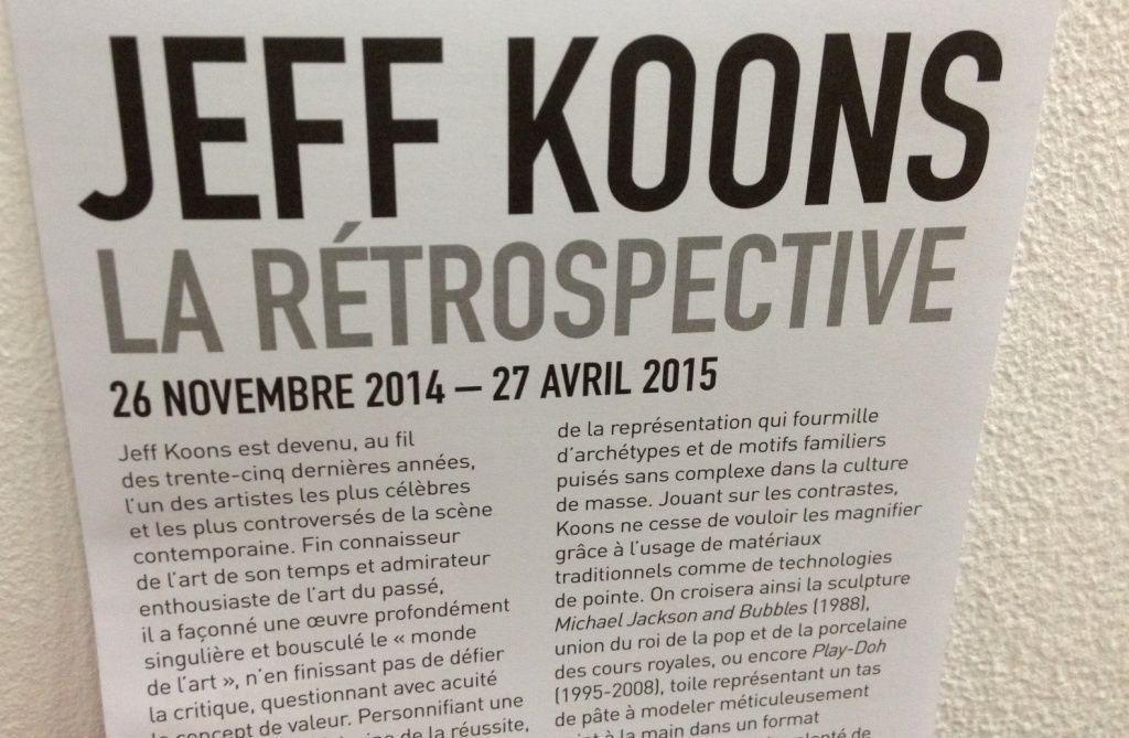 Rétrospective de Jeff Koons - Centre Beaubourg - 4eme