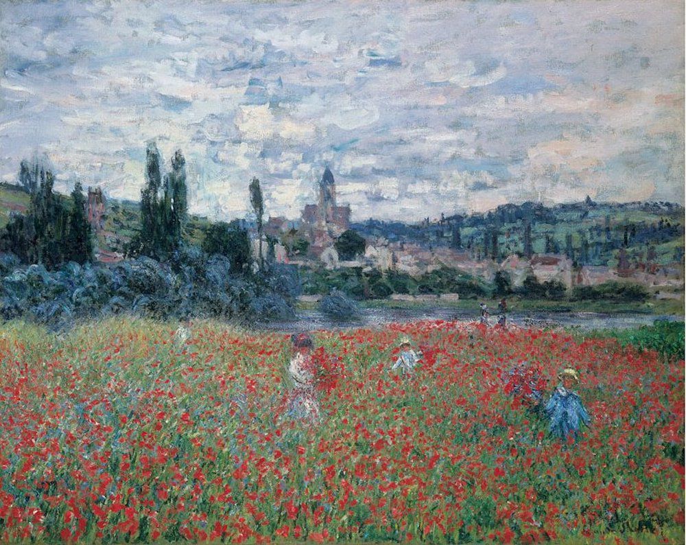 « Les Coquelicots près de Vétheuil », de Claude Monet, peint vers 1879