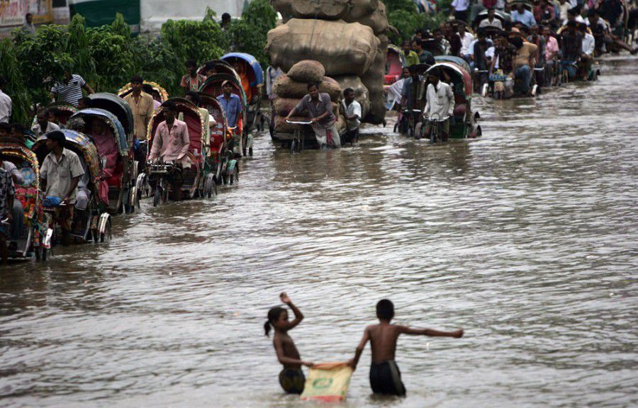 Réfugiés climatiques au Bangladesh, mars 2014
