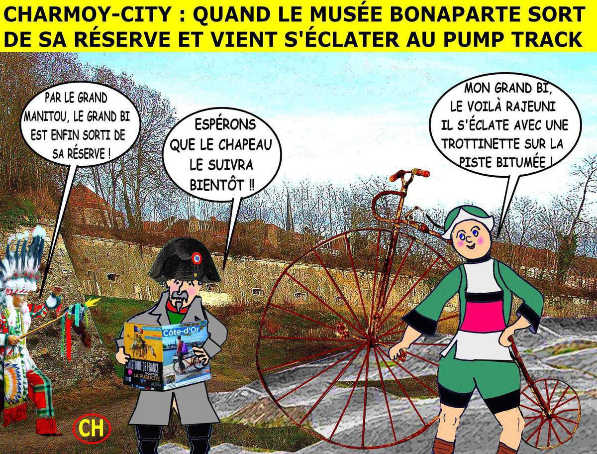 Charmoy-City, quand le Musée Bonaparte sort de sa réserve et vient s'éclater au pump-track