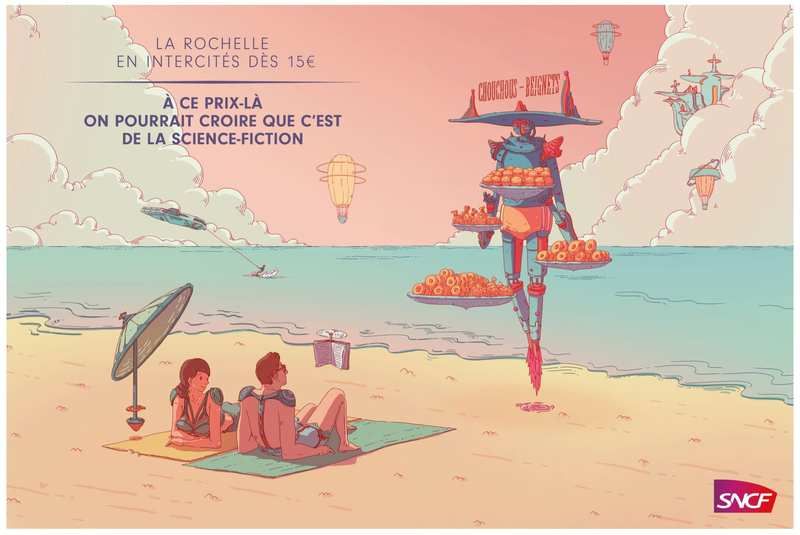 Le plus beau print de la semaine : SNCF et science-fiction, le cocktail créatif très décalé