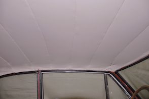 Dépose du ciel de toit - Restauration Lancia Flavia Coupé Pininfarina