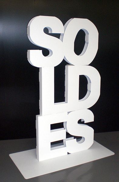 PLV carton VOLUME SOLDES