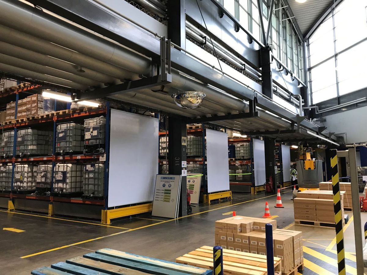 couverture façade avant de palletier
