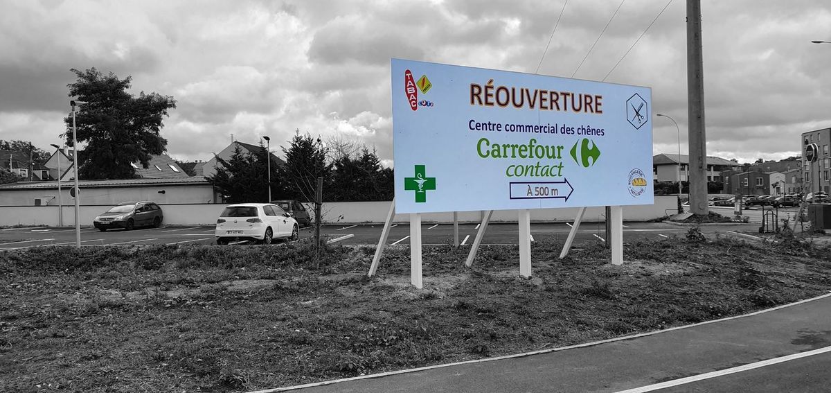 panneau de chantier économique dibon impression numérique