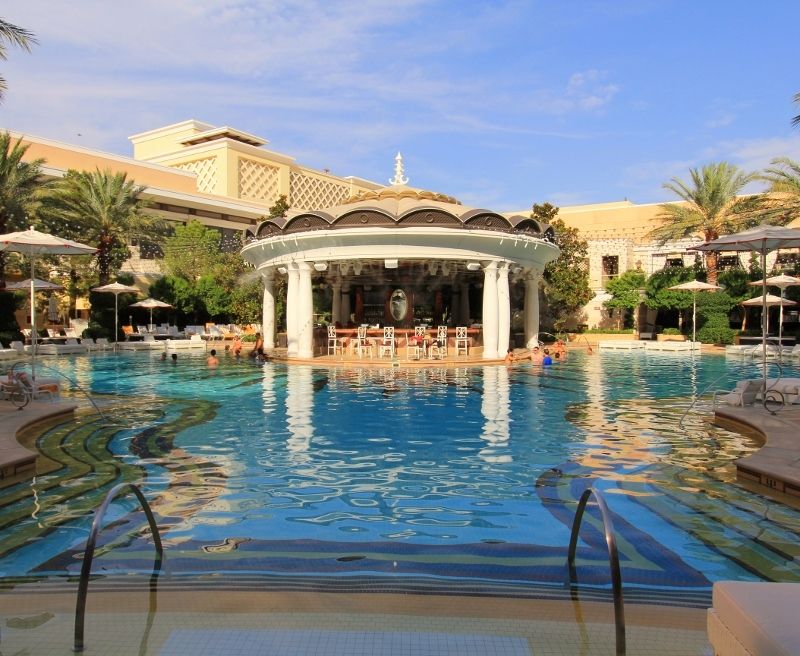 Le jardin extérieur de l'hôtel Wynn Encore - Las Vegas - les MERVEILLES