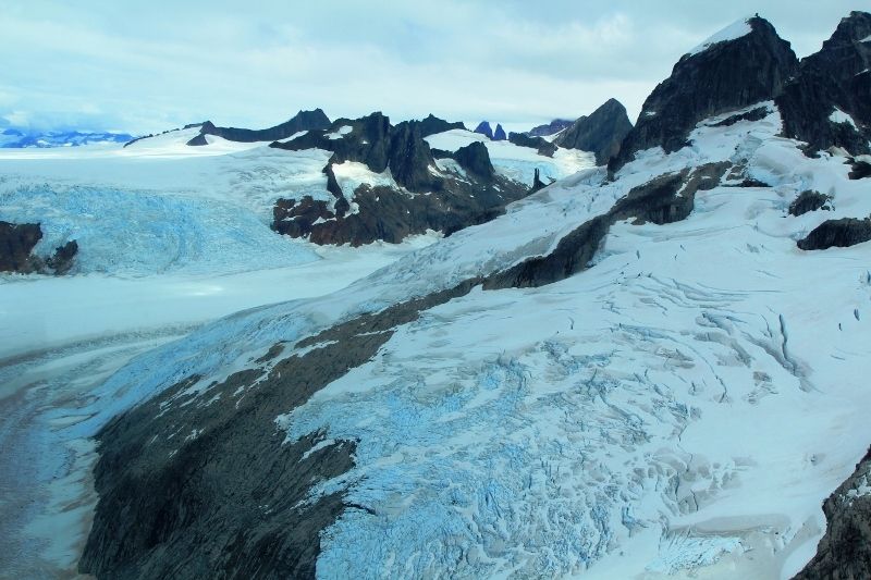 VOL au dessus des glaciers d'ALASKA - Juneau