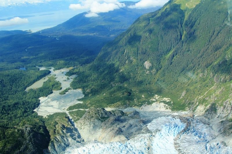 VOL au dessus des glaciers d'ALASKA - Juneau